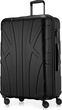 Suitline - Duża rozszerzana walizka na kółkach 4 koła TSA walizka XL 110L, bagaż rejestrowany 23 kg, pas 158 cm, ABS, 76 cm, czarna