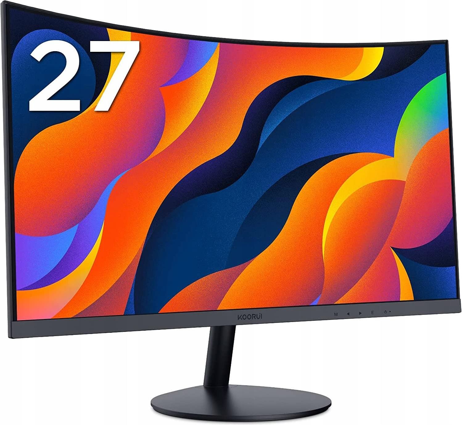 KOORUI 湾曲 ゲーミングモニター 27インチ 75Hz 5ms 27N5C Amazon.co.jp: KOORUI モニター 27インチ 75Hz 5ms 曲面