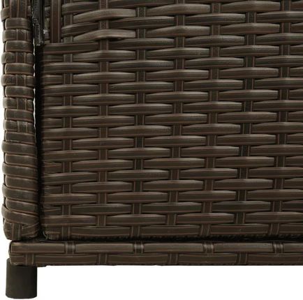 Zakito Home Szafka Ogrodowa Rattan Pe 105X55X113cm Brązowa Zh365564 - zdjęcie 3