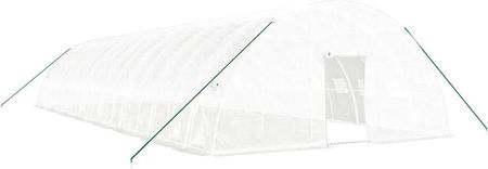 Zakito Home Szklarnia Pe 16X6X2,85m Biała Solidna Rama Praktyczny Design Gramatura 140G M². Zh3188122