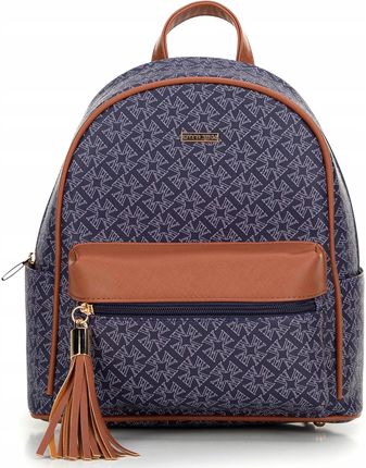 Plecak Wittchen Young 99-4Y-523-7 granatowy z ekoskóry