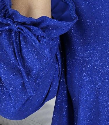 Elegancka koszula Tunika oversize Brokatowa Luźna Stylowa PENELOPA - zdjęcie 2