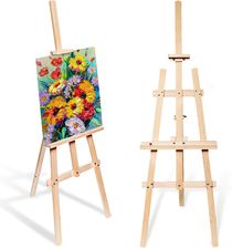 Zdjęcie Amazinggirl Duża Drewniana Sztaluga 175Cm Stojak Na Płótno Sztalugi Ślubne Lub Polowe Z Regulowaną Wysokością Dla Dzieci I Dorosłych Drewno Sosnowe - Kętrzyn