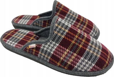 Eleganckie Kapcie męskie pantofle bawełniane,filcowe, zimowe 42 Bosaco