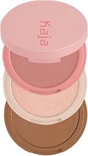 Kaja Beauty Kaja Play Bento Bronzer Blush & Highlighter Trio Zestaw Do Konturowania 01 Butter Up 2X3,5G+2,8G