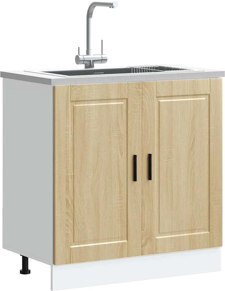 Mobile Base Lavello Porto Rovere Artigianale 80x46x815 Cm