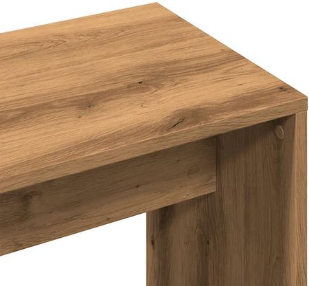 vidaXL Taboret Toaletowy Artisan Oak 70X35X45 Cm Drewno Klejone (857042) - zdjęcie 2
