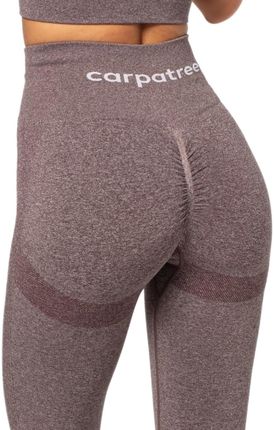 Legginsy damskie bezszwowe Carpatre Allure Brązowy Melanż - CP-ASL-BRM