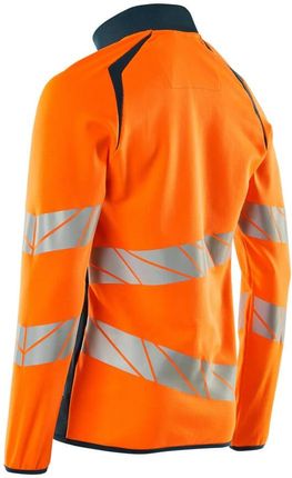 Mascot Bluza Z Zamkiem Błyskawicznym Accelerate Safe (Kolor Pomarańcz Hi-Vis/Ciemna Petrolowy, Rozmiar S) - zdjęcie 3