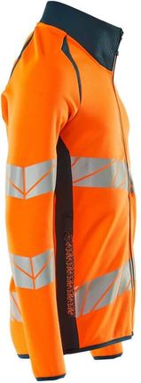 Mascot Bluza Z Zamkiem Błyskawicznym Accelerate Safe (Kolor Pomarańcz Hi-Vis/Ciemna Petrolowy, Rozmiar S) - zdjęcie 2