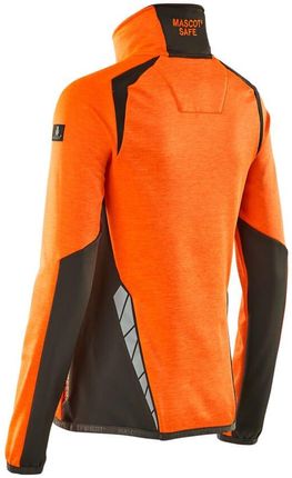 Mascot Bluza Polarowa Z Krótkim Zamkiem Błyskawicznym Accelerate Safe (Kolor Pomarańcz Hi-Vis/Ciemny Antracyt, Rozmiar Xs) - zdjęcie 3