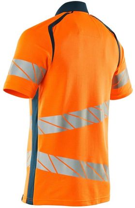 Mascot Koszulka Polo Accelerate Safe (Kolor Pomarańcz Hi-Vis/Ciemna Petrolowy, Rozmiar 5Xlone) - zdjęcie 3