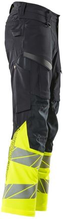 Mascot Spodnie Z Kieszeniami Na Kolanach Accelerate Safe (Kolor Ciemny Granat/Żółty Hi-Vis, Rozmiar 90C51) - zdjęcie 3