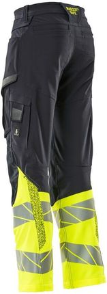 Mascot Spodnie Z Kieszeniami Na Kolanach Accelerate Safe (Kolor Ciemny Granat/Żółty Hi-Vis, Rozmiar 90C51) - zdjęcie 2