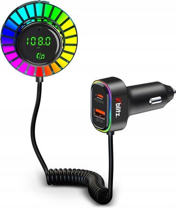 Xblitz X750 Zestaw głośnomówiący Bluetooth 5.3 transmiter FM USB-C PD - zdjęcie 2