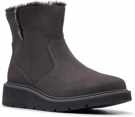 Botki Clarks Un Elda Mid szare skórzane 39,5 - zdjęcie 2