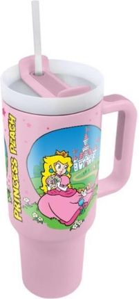 Super Mario (Peach) kubek podróżny ze słomką 1180ml MDB28165 - zdjęcie 2