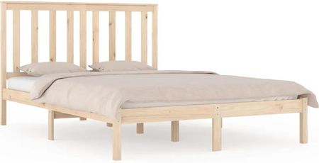 Zakito Home Rama Łóżka Z Litego Drewna Sosnowego 120X190Cm Naturalny (Zh3103813)