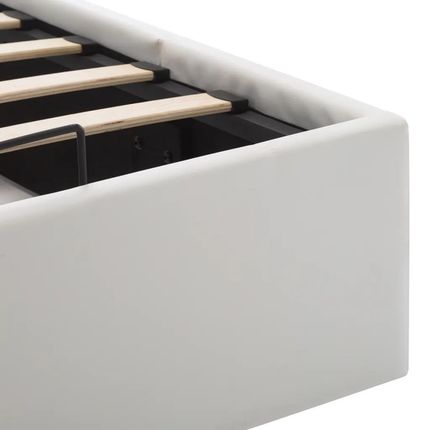 Zakito Home Łóżko Tapicerowane Ze Schowkiem 120X200 Białe (Zh285518) - zdjęcie 2
