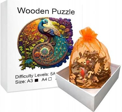 Unicorn Puzzle Drewniane Wooden A3 Dla Dzieci I Dorosłych 180El. Paw