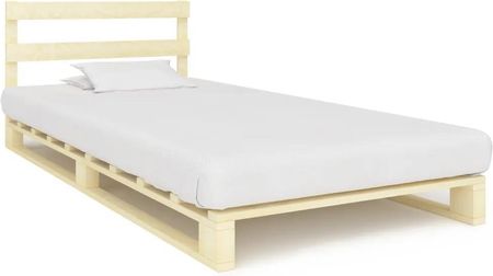 Zakito Home Rama Łóżka Z Litego Drewna Sosnowego 90X200 Naturalny (Zh285241)