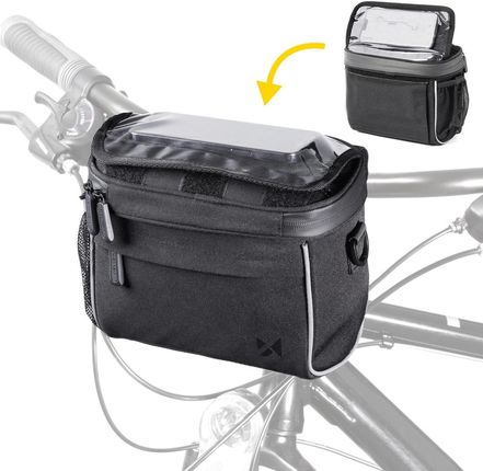 Wozinsky Torba Rowerowa Na Kierownicę Ramię Czarna Wbhbb-01