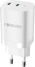 Markowe Forever Sieciowa Gan Pd Qc Tc 05 35Cc 2X Usb C 35W Biała