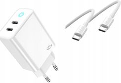 Zdjęcie Jellico Sieciowa Eu19 Gan Pd 40W 2Xusb C Biały Kabel 2X Usb - Nowa Sarzyna