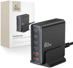 Ładowarka do telefonu Tech Protect Sieciowa Pd80W Qc 3 0 Gan 6 Port Desktop Charger - zdjęcie 1