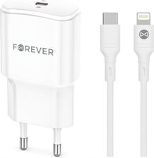 Forever Sieciowa Pd Qc 1X Usb C 20W Biała Kabel Lightning