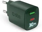 Sbs Lcd Gan Pd 30W Usb C A Zielony