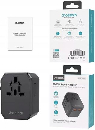 Choetech Podróżna Pd6041 30W Czarny - zdjęcie 3