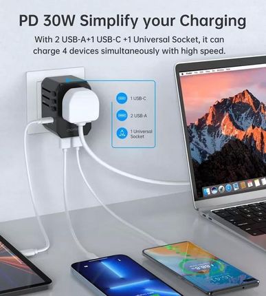 Choetech Podróżna Pd6041 30W Czarny - zdjęcie 4