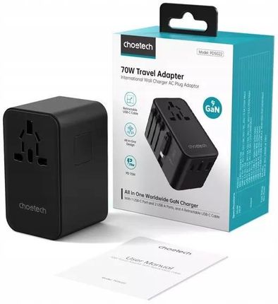 Choetech Podróżna Pd5022 70W Czarny - zdjęcie 4
