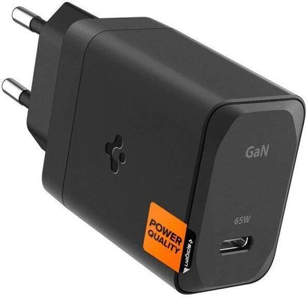 Spigen Arcstation Pro Gan 651 1 Port Network Charger 65W Type C Cable Black - zdjęcie 4