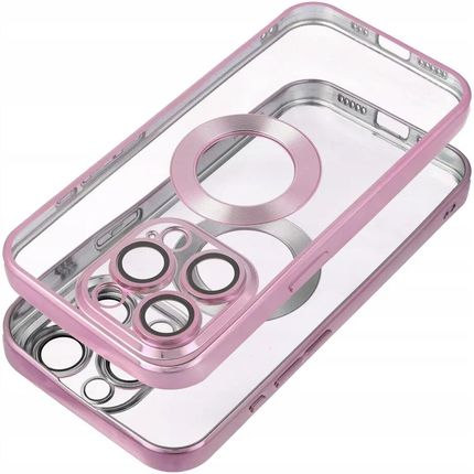 Etui Case Plecki Nakładka Glam Iphone 14 róż Szkło - zdjęcie 5