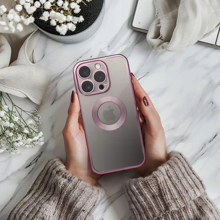 Etui Case Plecki Nakładka Glam Iphone 14 róż Szkło - zdjęcie 4