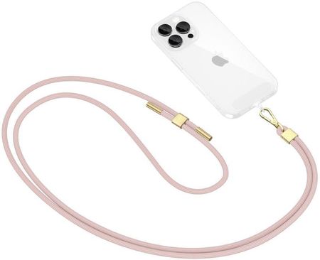 Tech Protect Uniwersalna Smycz Do Telefonu Sznurek C2S Rope Crossbody Strap Różowa - zdjęcie 4