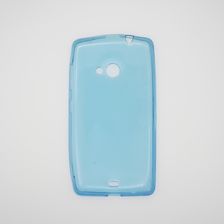 Etui Microsoft Lumia 535 Dopasowane Granatowe Półprzezroczyste