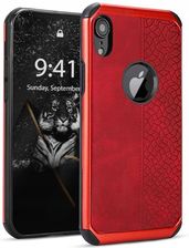 Etui, Case Soft Skórzane Do Apple Iphone Xr, Czerwony