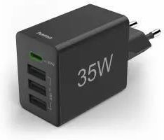 Hama R Pd Qc 3 0 35W Usb C 3Xusb Czarny