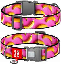 Zdjęcie Waudog Obroża Dla Psa Nylon L 33 49 2 5 Cm Banany Różowa - Wisła