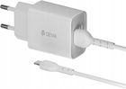 Devia ładowarka sieciowa Smart 2x USB 2,4A biała + kabel Lightning TFO BRA013517