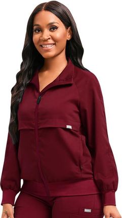 Bluza medyczna damska Scrub model Aura kolor Burgundy (L)