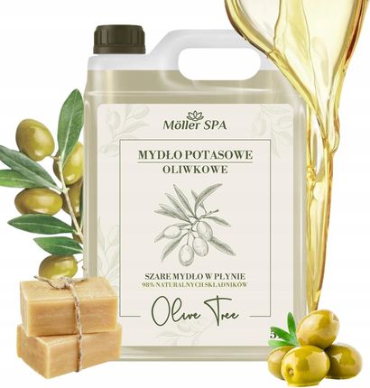 Möller Naturalne Szare Mydło Potasowe Oliwkowe W Płynie 5L