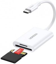 Zdjęcie Czytnik kart UGREEN SD / microSD na USB 3.0 / USB Typ-C CM265 (biały) (35506) - Garwolin