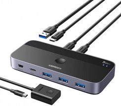 Zdjęcie Przełącznik / switch USB 3.0 2x4 Ugreen CM687 (25098) - Gniezno