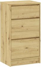 Zdjęcie Intermeble Komoda Wąska Basit 3S Dąb Artisan z Listwą Dwustronną - Rzeszów