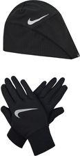 Nike Rękawiczki Sportowe Damskie Wmns Essential Running Hat Glove Set Czarne