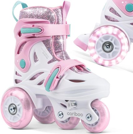Rolki Regulowane Dla Dzieci Cariboo Ballerina Róż-Mięta
